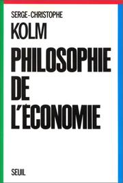 Cover of: Philosophie de l'économie