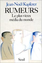 Cover of: Rumeurs: Le plus vieux media du monde