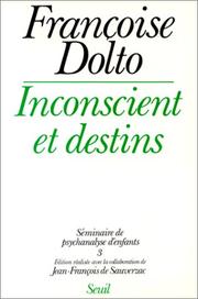 Cover of: Inconscient et destins