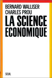 Cover of: La science économique