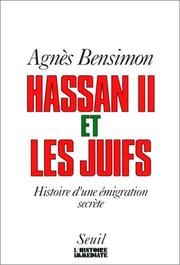 Cover of: Hassan II et les juifs by Agnès Bensimon