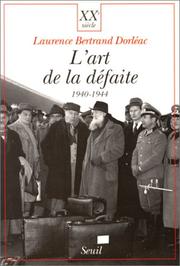 Cover of: L' art de la défaite, 1940-1944