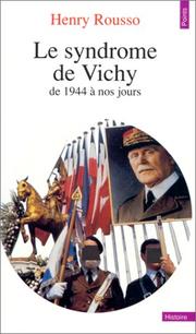 Cover of: Le Syndrome De Vichy by Rousso