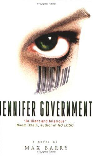 Bokomslag på boken Jennifer Government skriven av Max Barry