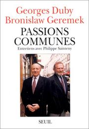 Cover of: Passions communes: entretiens avec Philippe Sainteny