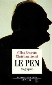 Cover of: Le Pen by Gilles Bresson