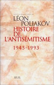 Cover of: Histoire de l'antisémitisme, 1945-1993