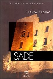 Cover of: Sade