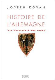 Cover of: Histoire de l'Allemagne: des origines à nos jours