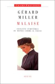 Cover of: Malaise: Soixante symptomes du monde comme il Freud (Champ freudien)