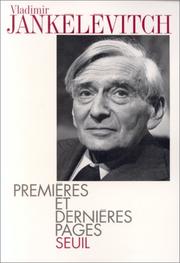 Cover of: Premières et dernières pages