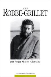 Cover of: Alain Robbe-Grillet