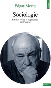 Cover of: Sociologie by Edgar Morin