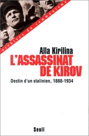 Cover of: L' assassinat de Kirov by Alla Alekseevna Kirilina