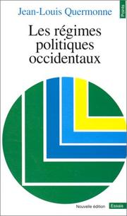 Les régimes politiques occidentaux by Jean-Louis Quermonne