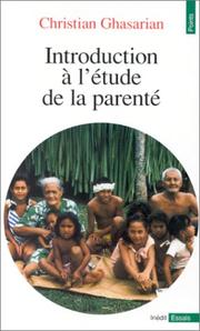 Cover of: Introduction à l'étude de la parenté