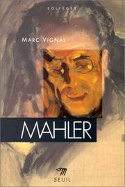 Cover of: Mahler by Marc Vignal