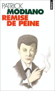 Cover of: Remise de peine by Modiano