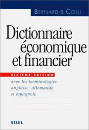 Cover of: Dictionnaire économique et financier