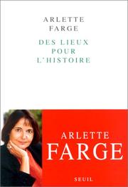 Cover of: Des lieux pour l'histoire