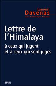 Cover of: Lettre de l'Himalaya: à ceux qui jugent et ceux qui sont jugés