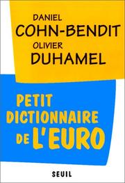 Cover of: Petit dictionnaire de l'euro