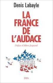 Cover of: La France de l'audace