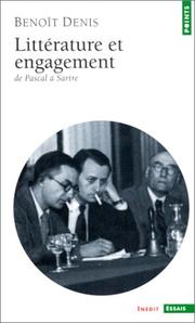 Littérature et engagement by Benoît Denis