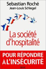 Cover of: La société d'hospitalité