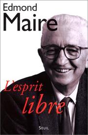 Cover of: L' esprit libre