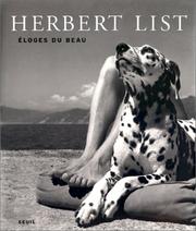 Cover of: Herbert List  by Max Scheler, Matthias Harder
