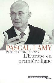 Cover of: L' Europe en première ligne