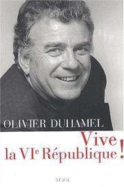 Cover of: Vive la VIe république!