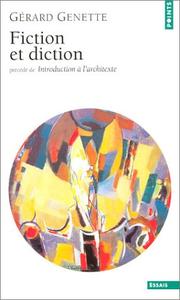 Cover of: Fiction et diction by Gérard Genette