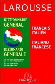 Cover of: Dictionnaire Général  by Claude Margueron, Gianfranco Folena