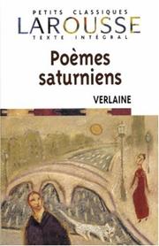 Cover of: Poemes Saturniens