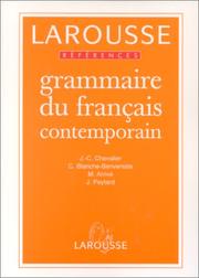 Cover of: Grammaire du français contemporain