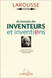 Cover of: Dictionnaire des inventeurs et inventions