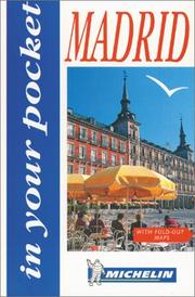 Cover of: Michelin In Your Pocket Madrid, 1e (In Your Pocket) by Michelin Travel Publications