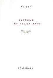 Cover of: Système des Beaux-Arts