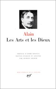 Cover of: Les arts et les dieux by Alain