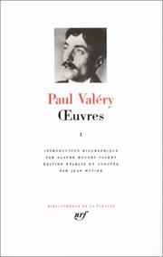 Cover of: Paul Valéry : Oeuvres, tome 1