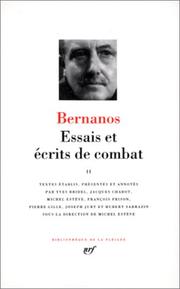 Cover of: Essais et écrits de combat