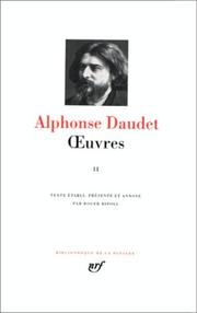 Cover of: Daudet : Oeuvres, tome 2