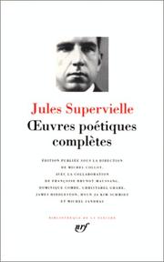 Cover of: Œuvres poétiques complètes by Jules Supervielle
