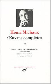 Cover of: Œuvres complètes