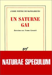 Cover of: Un Saturne gai: entretiens avec Yvonne Caroutch