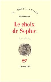 Cover of: Le choix de Sophie
