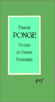 Cover of: Nioque de l'avant-printemps