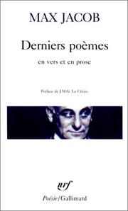 Cover of: Derniers poèmes en vers et en prose by Max Jacob